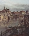 View of Dresden, the ancient moat of the kennel, the Orangerie, detail - (Giovanni Antonio Canal) Canaletto