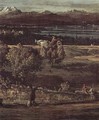 The village Gazzada viewed from southeast to the Villa Melzi d'Eril, detail (2) - (Giovanni Antonio Canal) Canaletto