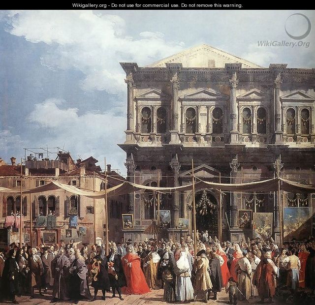 The Feast Day of St Roch (detail) - (Giovanni Antonio Canal) Canaletto
