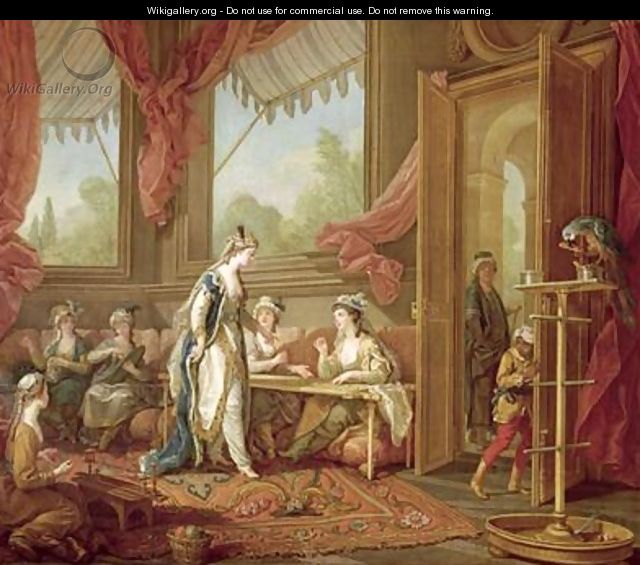 The Sultana Ordering Tapestries from the Odalisques - Charles-Amedee-Philippe van Loo