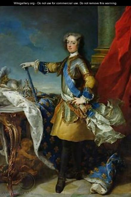 Portrait of Louis XV 1710-74 King of France 1727 - Jean Baptiste van Loo