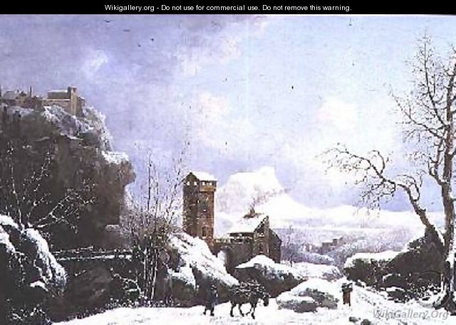 Winter landscape 1803 - Jules Cesar Denis van Loo