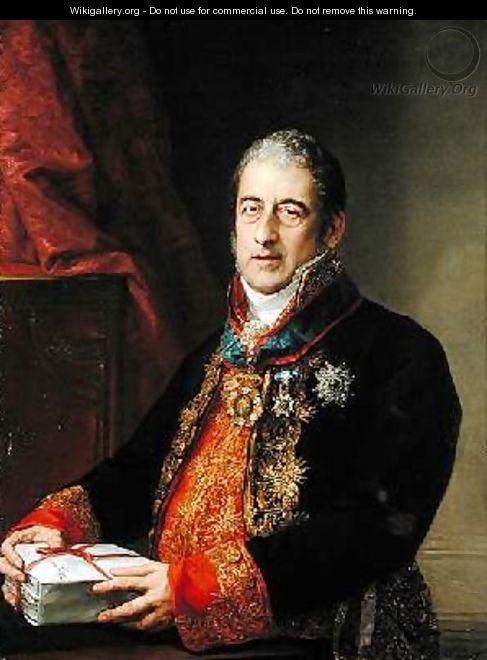 Portrait of Juan Miguel de Grijalba 1825 - Vicente Lopez y Portana