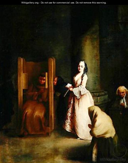 The Confession 1755 - Pietro Longhi