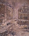 Rue de Clignancourt Under Snow 1924 - Gustave Loiseau