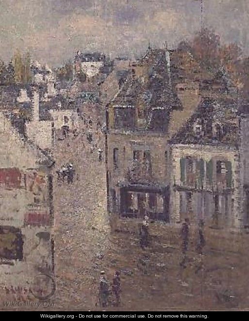Street in Pont Aven after the Rain - Gustave Loiseau