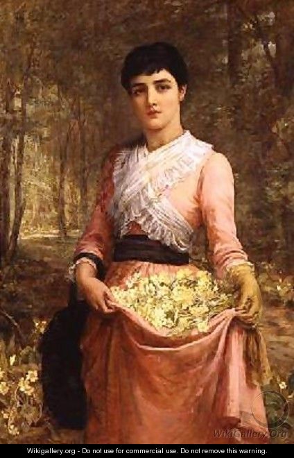 The Daughters of our Empire England The Primrose 1887 - Edwin Longsden Long