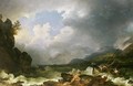 Belle Isle Windermere in a Storm - Philip Jacques de Loutherbourg
