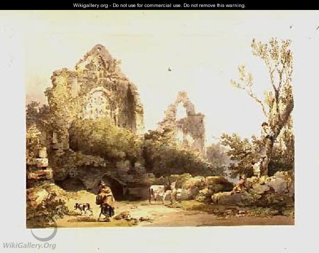 Tintern Abbey from Romantic and Picturesque Scenery of England and Wales 1805 - Philip Jacques de Loutherbourg
