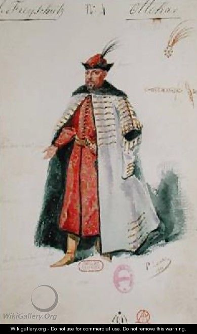 Prince Ottocar from the opera Der Freischutz - Paul Lormier