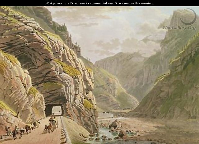 View of the Galerie dAlgaby near the Valais Border 1811 - Mathias Gabriel Lory