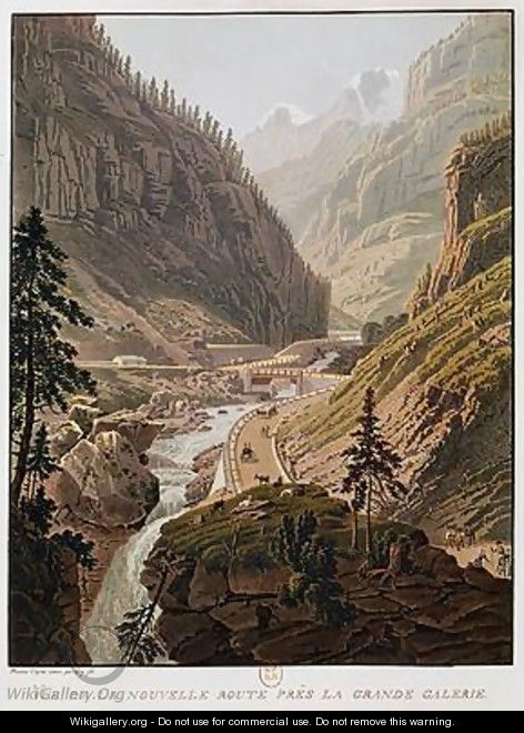 View of the New Simplon Pass 1811 - Mathias Gabriel Lory