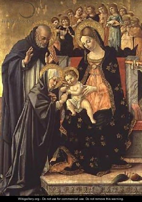 Mystic Marriage of St Catherine - (Salimbeni) Lorenzo da Sanseverino