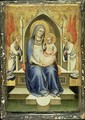 Madonna Enthroned between Two Adoring Angels - Fra (Guido di Pietro) Angelico