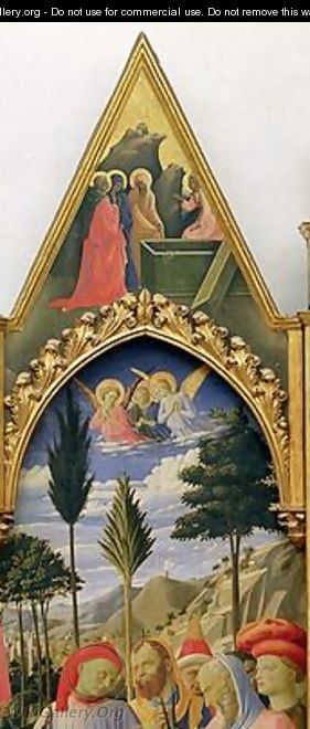Santa Trinita Altarpiece frame and pinnacles by Lorenzo Monaco 2 - Fra (Guido di Pietro) Angelico