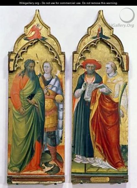 St Andrew St Michael St Jerome and St Lawrence - Bicci Di Lorenzo