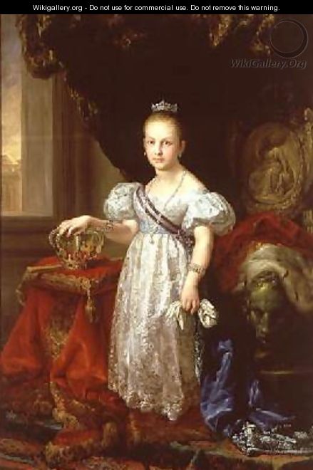 Queen Isabella II 1830-1904 of Spain 1838 - Vicente Lopez y Portana
