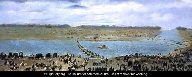 The Crossing of the Santa Lucia River Uruguay 1865 - Candido Lopez
