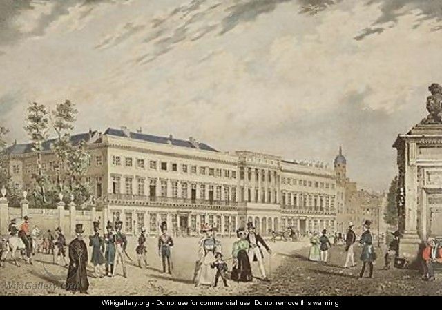 View of the Royal Palace Brussels 1830 - Basile De Loose