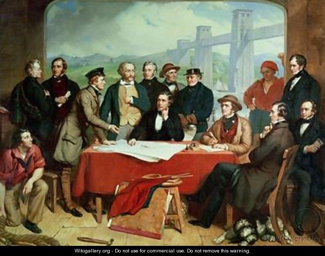 Conference of Engineers at Britannia Bridge 1850 - John Seymour Lucas