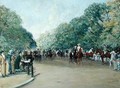 View of Hyde Park with Figures on Rotten Row - Albert Jnr. Ludovici