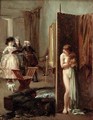 The Artists Studio or Unexpected Visitors 1882 - Albert Jnr. Ludovici
