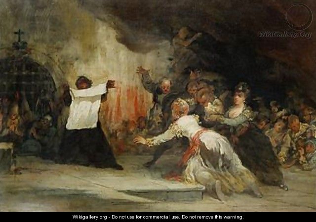 A Scene of Exorcism - Eugenio Lucas y Padilla