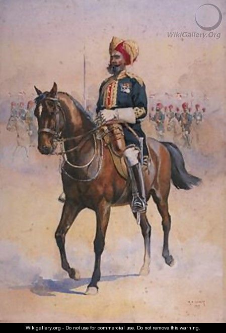 Soldier of the 14th Murrays Jat Lancers Risaldar-Major - Alfred Crowdy Lovett