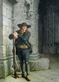 Armed Breton Guarding a Porch - Charles Loyeux