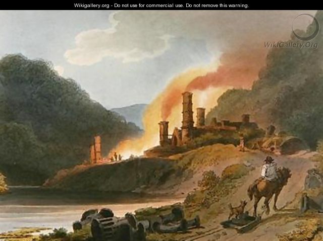 Iron Works Coalbrook Dale - (after) Loutherbourg, Philippe de