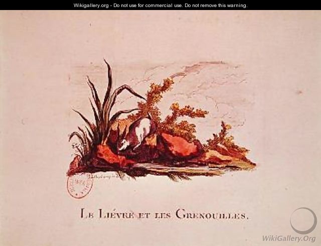 The Hare and the Frogs - (after) Loutherbourg, Philippe de