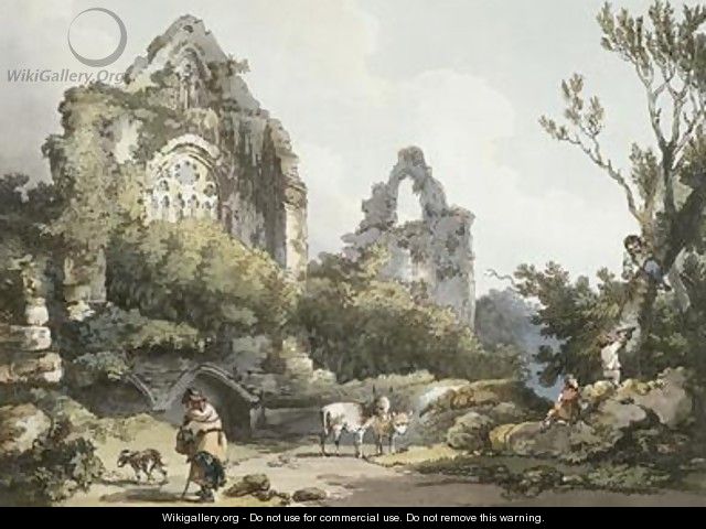 Tintern Abbey - (after) Loutherbourg, Philippe de