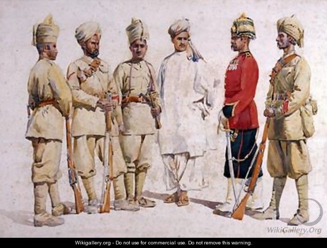 Soldiers of the 19th Punjabis Afridi of Tirah - Alfred Crowdy Lovett