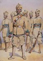 Soldiers of the 33rd Punjabis Subadar Punjabi Musalmans - Alfred Crowdy Lovett