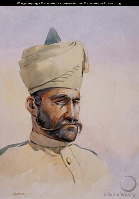 Soldier of the 40th Pathans Malikdin Khel Afridi - Alfred Crowdy Lovett