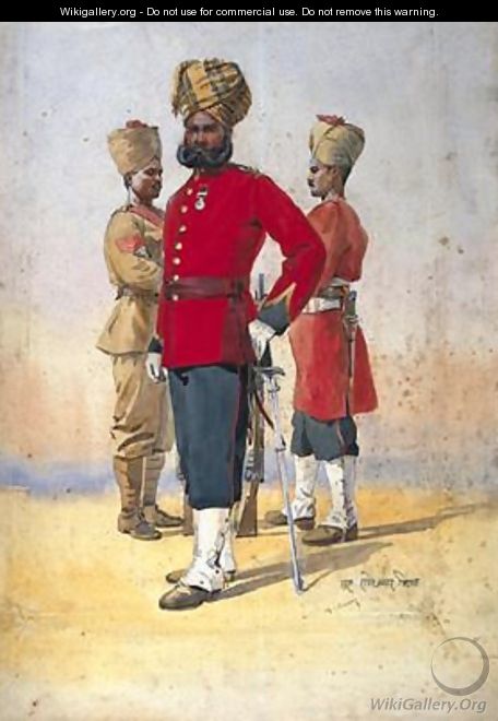 Soldiers of the 1st and 3rd Brahmans Subadar - Alfred Crowdy Lovett