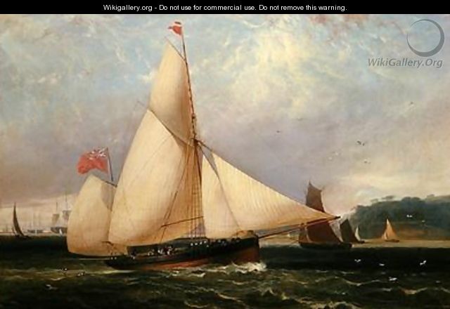 The 12th Duke of Norfolks Yacht Arundel - Thomas Luny