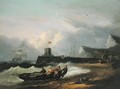 Hauling a Boat Ashore off Dover Harbour 1813 - Thomas Luny