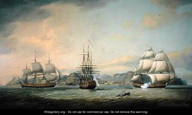 East Indiaman Ceres off St Helena 1788 - Thomas Luny