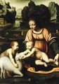 Madonna and Child with St John and the Lamb 1520 - Bernardino Luini