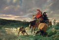 Merovingians attacking a Wild Dog - Evariste Vital Luminais