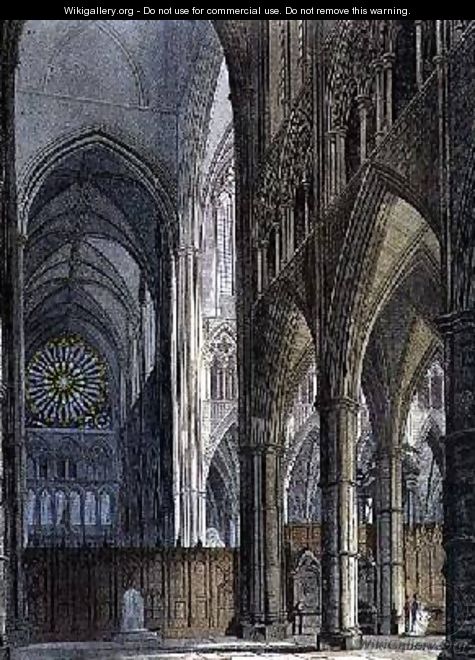 North View across the Transept from Poets Corner - Frederick Mackenzie