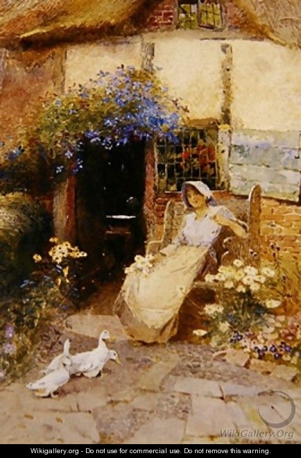 At the Cottage Door 1913 - Thomas Mackay