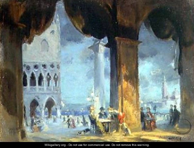 In the Piazzetta Venice 1908 - Charles Hodge Mackie