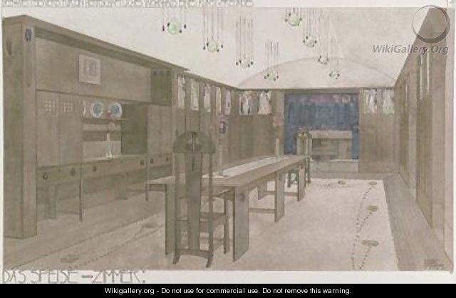 Design for a Dining Room 1901 - Charles Rennie Mackintosh