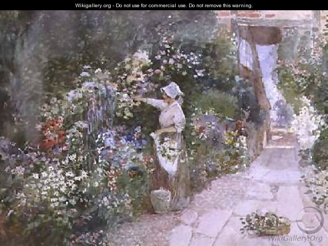 Picking Flowers - Florence Agnes Mackay
