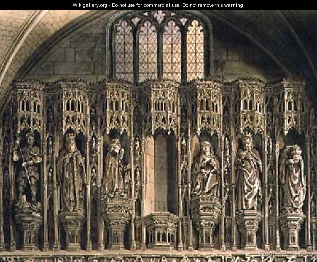 Screen over the Chantry of Henry the Fifth - Frederick Mackenzie