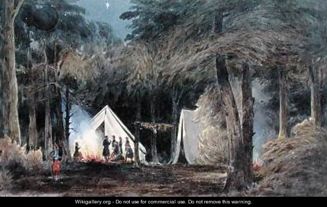 Encampment of Duryeas Zouaves Virginia 1862 - William the Younger MacIlvaine