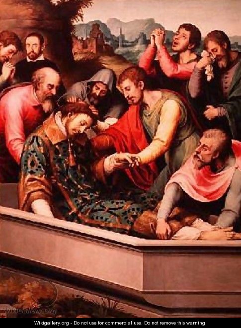 The Burial of St Esteban - Vicente Juan (Juan de Juanes) Macip