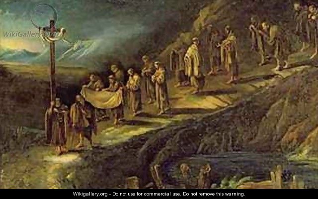 The Procession of the Holy Shroud - Alessandro Magnasco